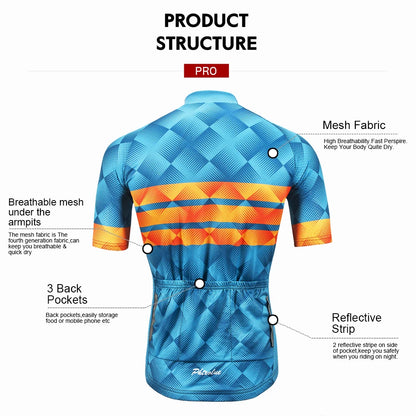 Cycling Jersey Set - Men & Women Breathable MTB Bike Clothes With Gel Padded Shorts