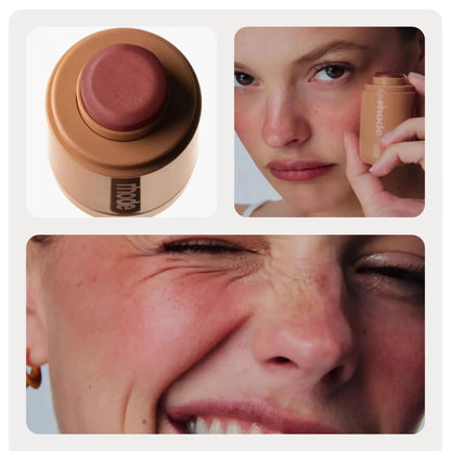 Hydrating Lip Gloss - Long Lasting Waterproof Glazing Mist & Rouge Powder Blush Stick