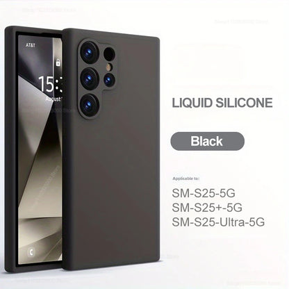 Case For Samsung S26 Ultra Liquid Silicone Case For Samsung Galaxy S26 S25 S24 Ultra Plus Soft Cover For Samsung S23 Ultra Cases