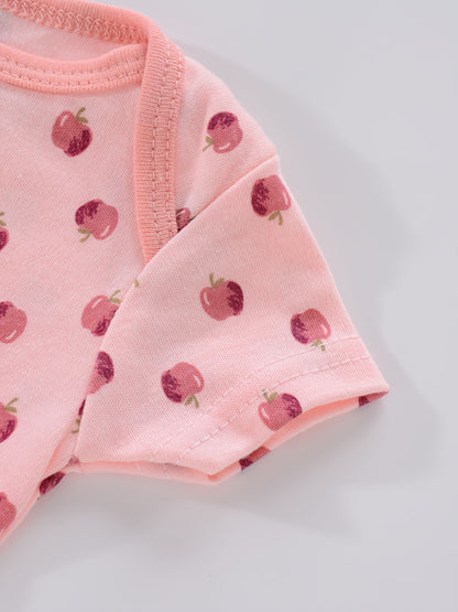Baby Romper Onesies - Newborn Infant Bodysuit Set With Cartoon Animal Print