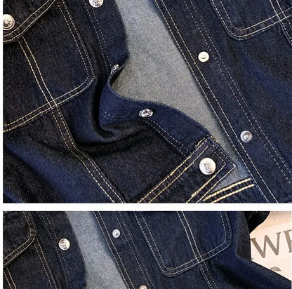 Women's Denim Jackets Streetwear Short Sleeve Summer Jean Jacket Outwear Ropa Mujer Fashion Retro Vintage Coat Cropped Tops