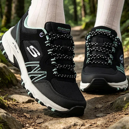 Skechers Women Outdoor Hiking Shoes 180017-OFWT/180017-ROS/180017-GYMT/180017-BKMN Lightweight Non-Slip Walking Shoes