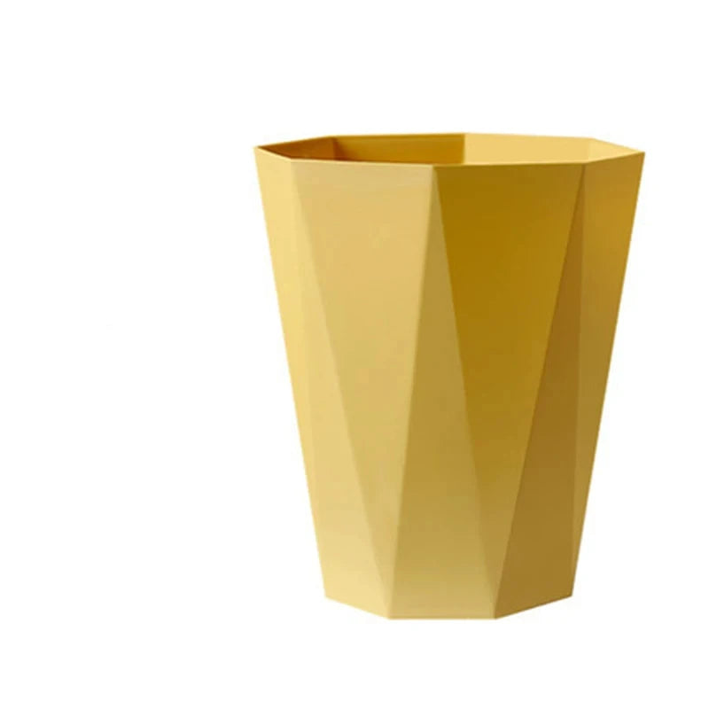 Large Plastic Trash Can - Multi-Purpose Open Basket for Bathroom Kitchen Office