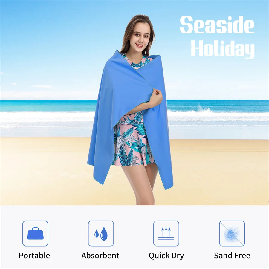 Sports Towel Quick Dry Swimming Towels for Swim, Pool, Water Sports, Beach/Travel Towel in S，L, XL, Extra Large, Camping Gear