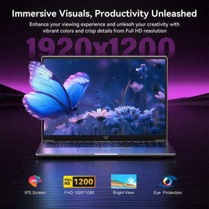 ACEMAGIC Ultra Thin Laptop - Intel N97 Portable Office Laptop with 16GB DDR4 RAM & 512GB SSD