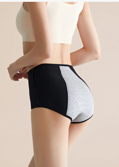 3Pcs High Waist Women Panties Leak Proof Menstrual Pants Widen Physiological Period Underwear Plus Size 4XL Cotton Female Briefs