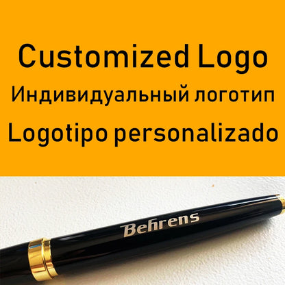 High Quality Luxury Metal Gel Pen Sculpture Pattern Roller Pen Office School Stationary Pen Customized Logo Name Gift