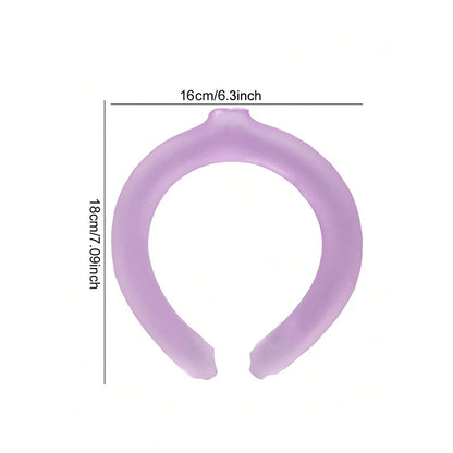 Summer Neck Cooling Ring Lasting Neck Wearable Gel Ice Pack Reusable Ice Cushion Portable Outdoor Sports Cooling Accessories
