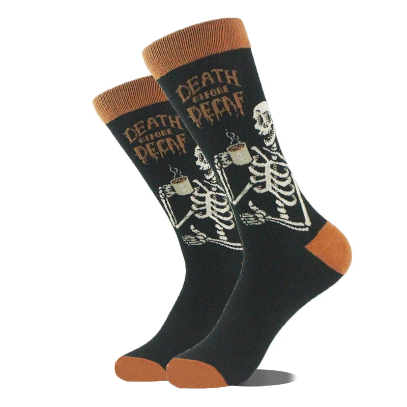 Funny Alien Shark Cotton Socks - Unisex Novelty Crew Socks