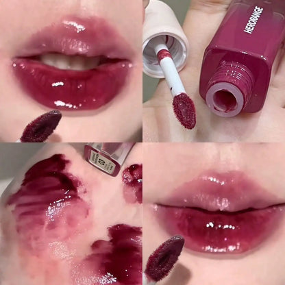 Herorange Glossy Lip Oil Moisturizing Long Lasting Fade Resistant Lip Line Repair Universal for All Skin Tones Daily & Gift Use