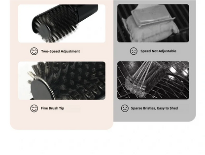 TINSOL Electric barbecue grill cleaning brush, wireless, rechargeable, rotatable, adjustable, for cleaning stubborn grease