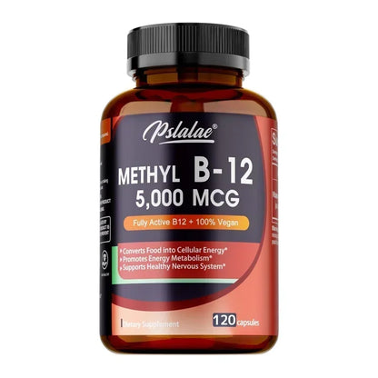 Vitamin B12 5000 Mcg - Supports Energy Levels, Mind, Nervous System - Blood Cell Production, Fatigue Relief, Heart Health