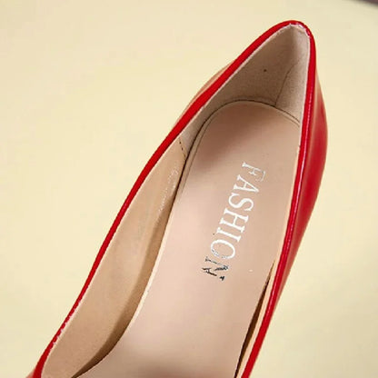 2024 Women Shoes Red High Heels Sexy Pointed Toe 12cm Pumps Wedding Dress Shoes Nude Black Color Red Rubber Bottom High Heels