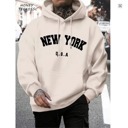 Brooklyn Est 1998 New York Printing Men Hoodies Harajuku Crewneck Hoodie Fashion Oversize Hoody Autumn Comfortable Tracksuit