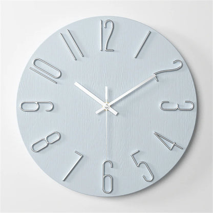 Battery-Powered 12-Inch Analog Wall Clock - Small Clock for Home Office Kitchen and Classroom