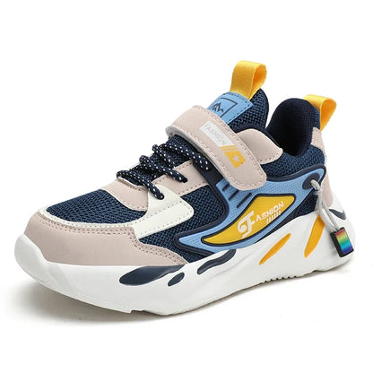 Big Kids Running Shoes Breathable Mesh with EVA Cushion - Non-Slip Rubber Sole Lightweight for School Sports