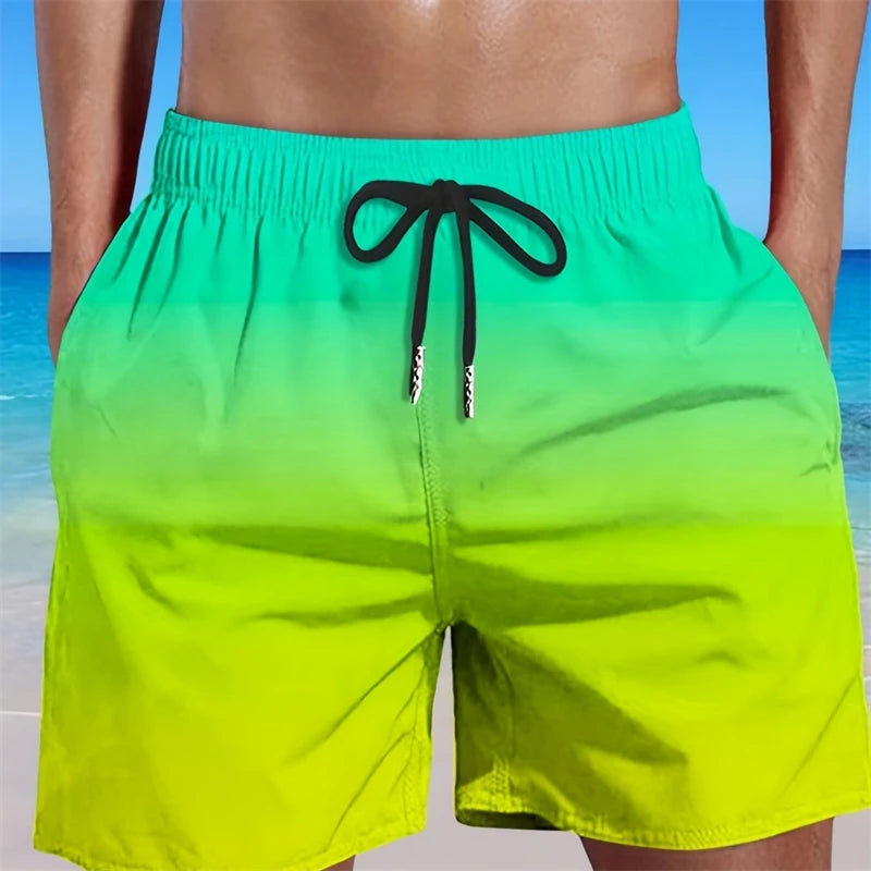 Men's 3D Graphic Geometry Beach Ice Shorts Holiday Hawaiian Swim Trunks Women Kids Quick Dry Casual Fashion Surfing Board Trunks