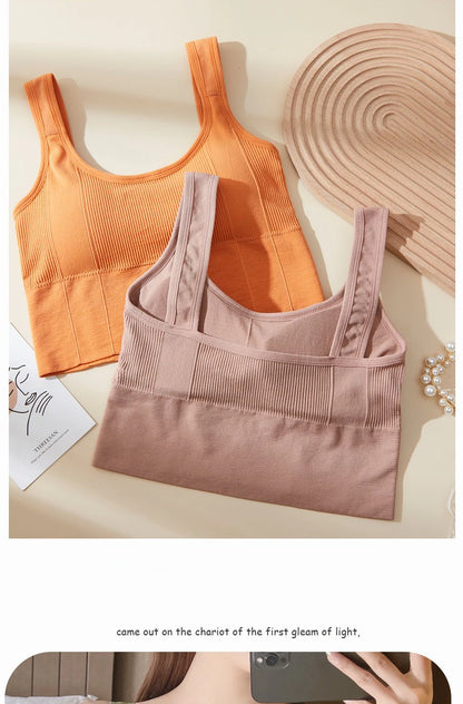 1pcs Women Breathable Sports Bra Female Fitness Top Seamless Yoga Bra Shockproof Crop Top Push Up Sport Bra Lady Gym Workout Top