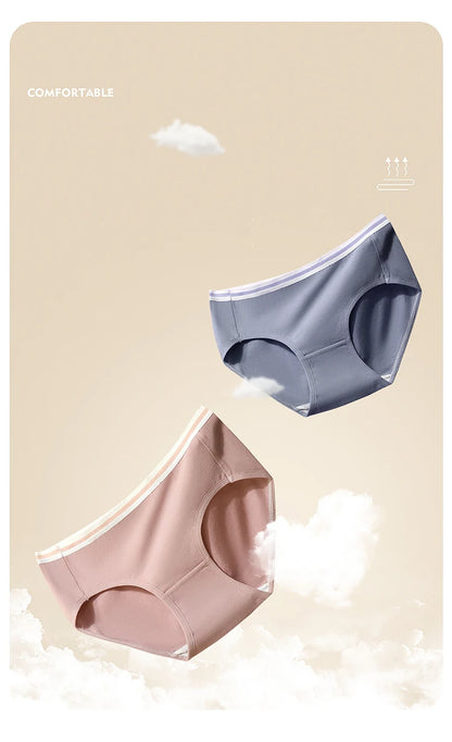 7PCS/Set Cotton Women Panties Breathable Underwear Week Pants Girls Briefs Solid Panty Underpants Sexy Low Waist Female Lingerie