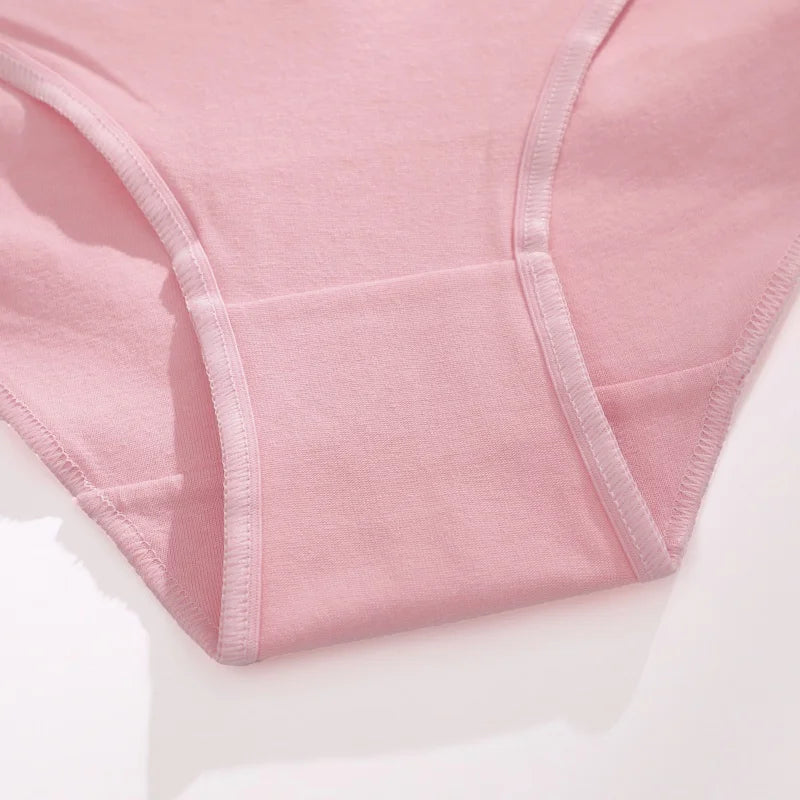 7Pcs Cotton Breathable Panties Women Comfortable Underwear Seamless Low Waist Underpants Fashion Girls Solid Color Sexy Lingerie