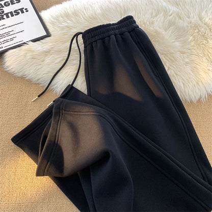 Heavy Duty Sweatpants for Men's Spring and Autumn 2025 New Trend Loose Straight Drawstring Casual Sports Pants