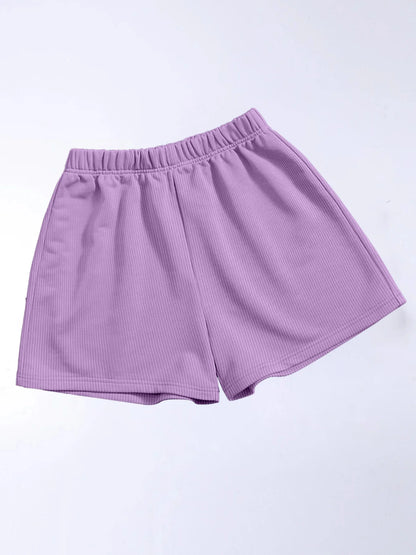 Solid Colour Women's Shorts Yoga Fitness Outer Women's High Stretch Breathable Casual Pants