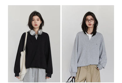 CHIC VEN Korean Women Sweatshirts Loose Casual New Contrast Splicing Hoodie Female Top Woman T Shirt Pullover Spring Autumn 2025