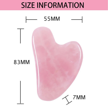 Natural Stone Jade Gouache Scraper Rose Quartz Facial Gua Sha Tools Face Lifting Massager Firm Skin Care Guasha Board Massager