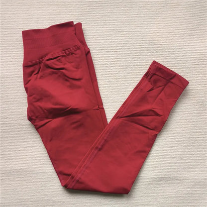 Seamless Sporty Leggings High Elastic Yoga Leggings Fitness Pants Butt Lifting Tights Tummy Control Squat Proof Workout Tights