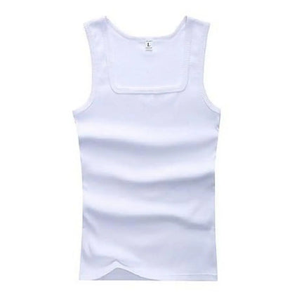 Hot Sale Men's Sleeveless Breathable Fitness Vest Basic Elastic Tank Top Men's Cotton Bodybuilding T-shirt Classic Color Clothes