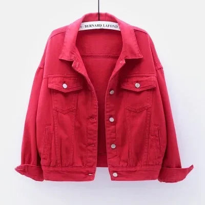 Y2k Denim Jeans Coat Cotton Women Button Spring Autumn Ropa Cardigan Punk Gothic Bomber Jacket Windbreaker Elegant Jackets