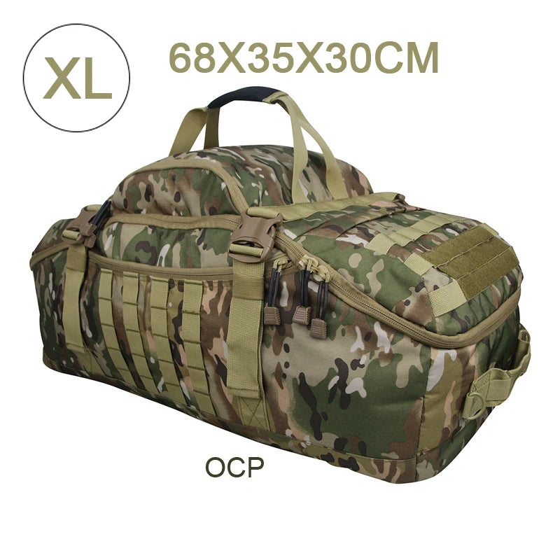 Molle Tactical Backpack - 30L50L80L Outdoor Mountaineering Bag for Hiking  Camping