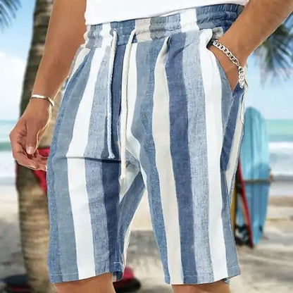 Summer Fashion Striped 3D Print Beach Shorts Swimwear Men's Oversized Surfing Board Pants Holiday Swimsuits Trunks Man Clothing