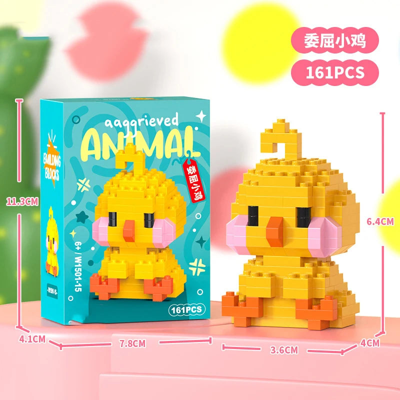 Micro Building Blocks - Creative Animal Brick Set | DIY Mini Construction Toys Kit