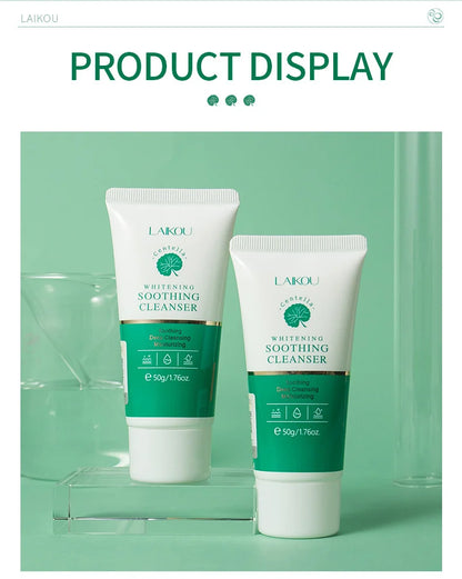 LAIKOU Centella Soothing Facial Cleanser Amino Acid BlackHead Remove Oil-Control Moisturizing Soften Face Skin Care Products