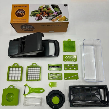 16-Piece Vegetable Chopper Set – Slicer, Dicer, Grater & Peeler