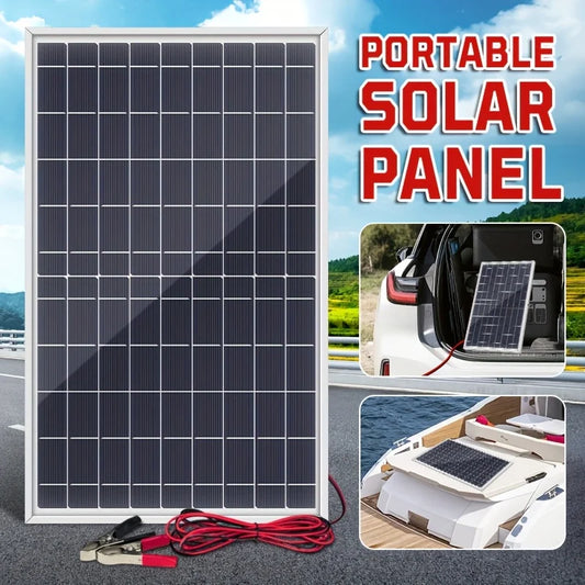 Outdoor Solar Panel 600W 12V Polycrystalline USB Power Portable Rechargeable Solar Cell Solar Generator for Home Lighting Camp