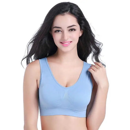 S-7XL Plus Size Thin Non-underwire Bra Zero Bondage Women's UnderwearSports Yoga Wireless Vest Seamless adjustable Brassiere