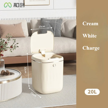 20L Smart Sensor Trash Can - Waterproof Large Capacity Kitchen  Bathroom Bin
