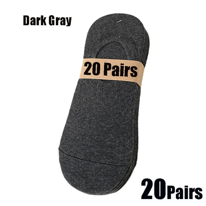 Invisible Boat Socks - Breathable No Show Socks For Men & Women, Soft Cotton Casual Plain