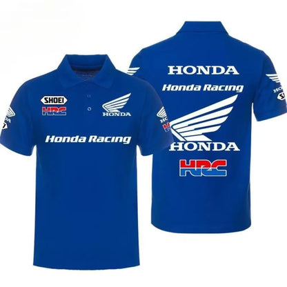 Honda Men's and Women's POLO Shirts Summer CBR Non-Double Gold Wing T-Shirt Racing Motorcycle Short Sleeve Spring and Autumn Top