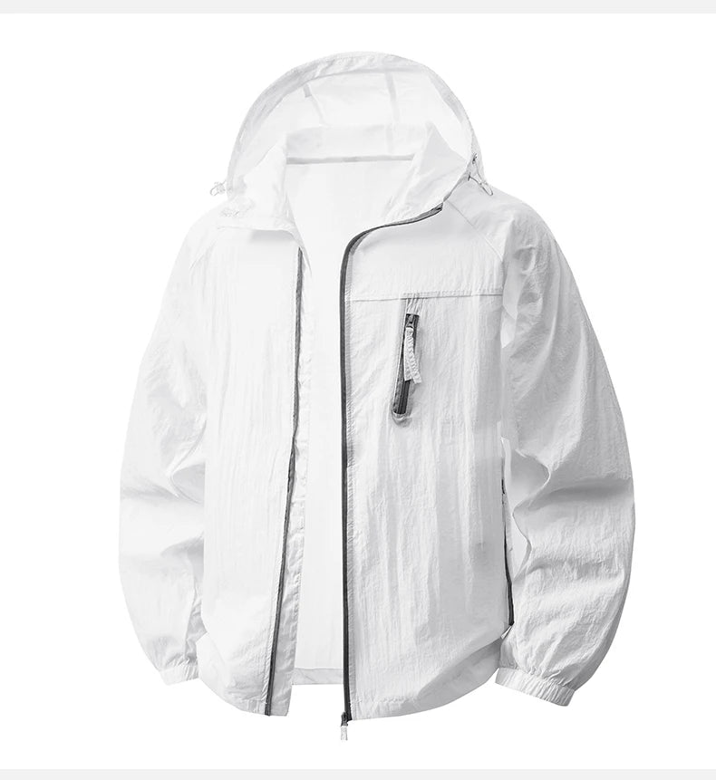 LNGXO Women's Men's Sun Protective Jackets Camping Mountaineering Hiking Outdoor Sports Windbreaker Summer Lightweight Coat