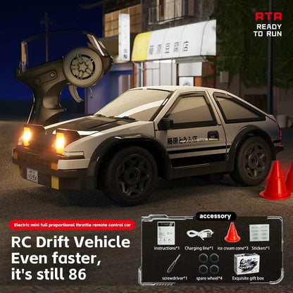 164 RC Drift Car - High-Speed Mini Remote Control Racing Car for Desktop Fun - ZOOMNSTORE