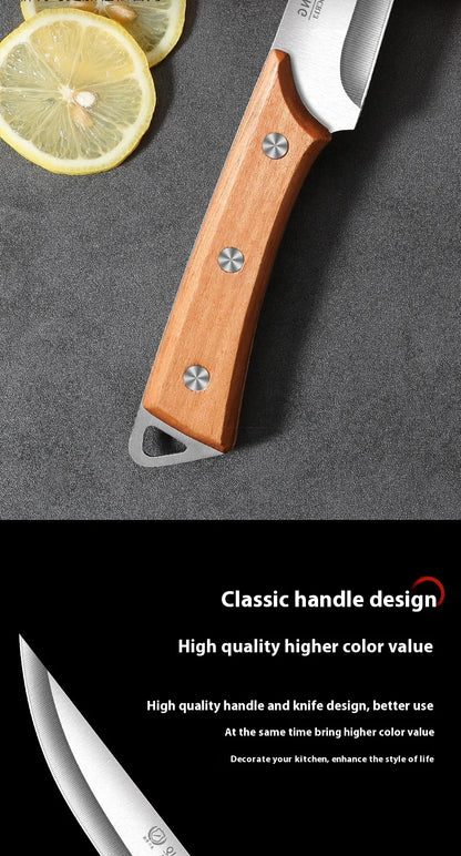 Professional Stainless Steel Fillet Knife - Forged Boning  Fish Slicing Knife with Wooden Handle
