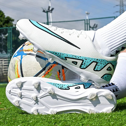 Men Soccer Shoes - Breathable Training Soccer Boots | Rubber Outsole Cleats