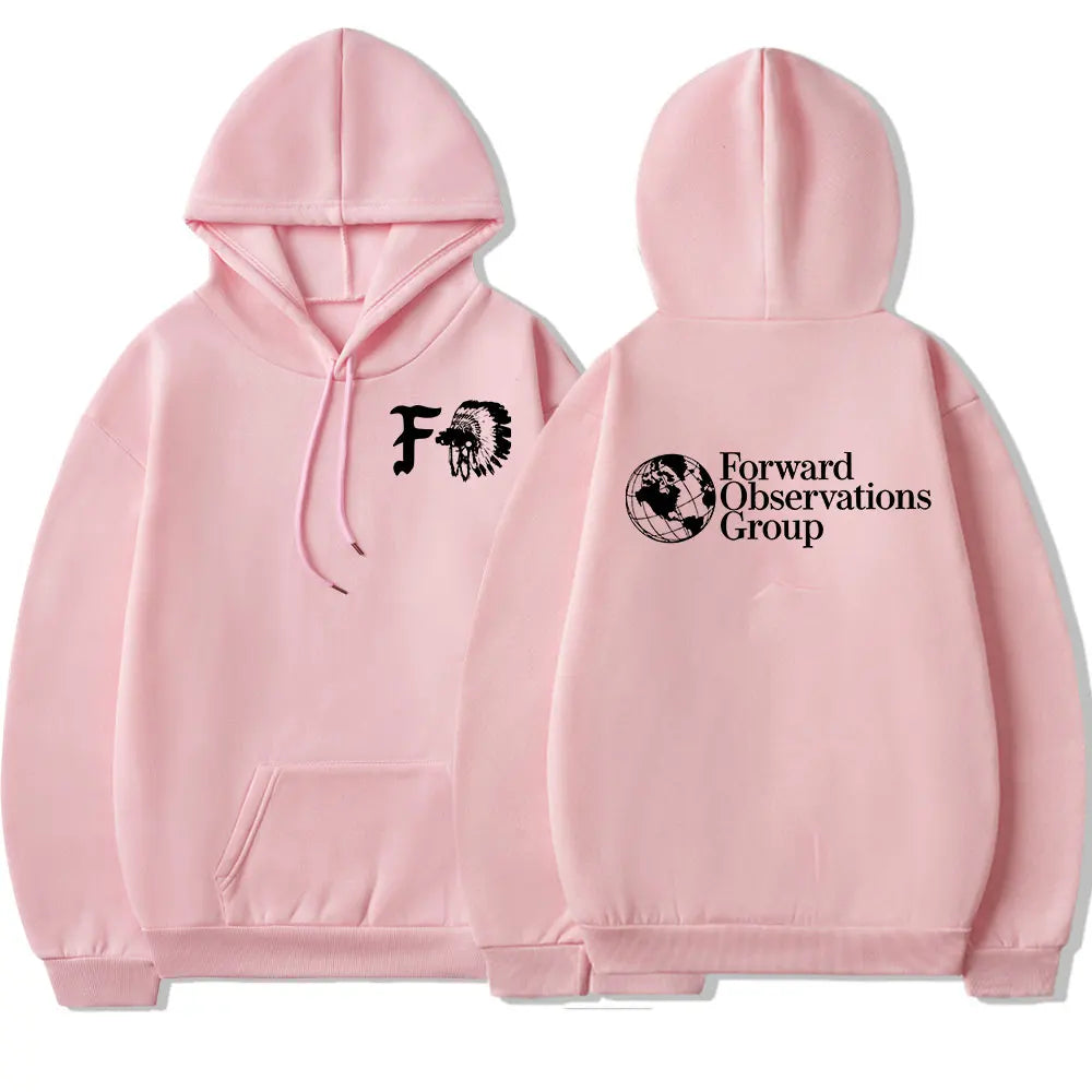 Vintage FOG Forward Observations Group Hoodie Skeleton Graphic Hooded Sweatshirts Male Gothic Punk Hoodies Harajuku Streetwear