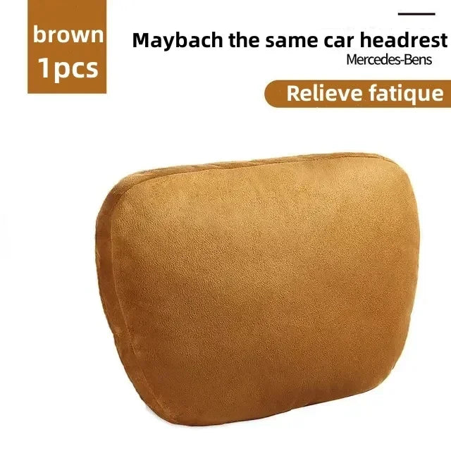 Car Headrest Pillow – Adjustable Neck Rest Cushion | Soft Universal Maybach Style