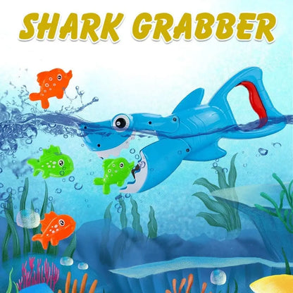 Shark Grabber Bath Toys with Teeth Biting Action Include 4 Toy Fish, Swim Toys Pool Bathtub for Kids Boys Girls Toddlers,gift - ZOOMNSTORE
