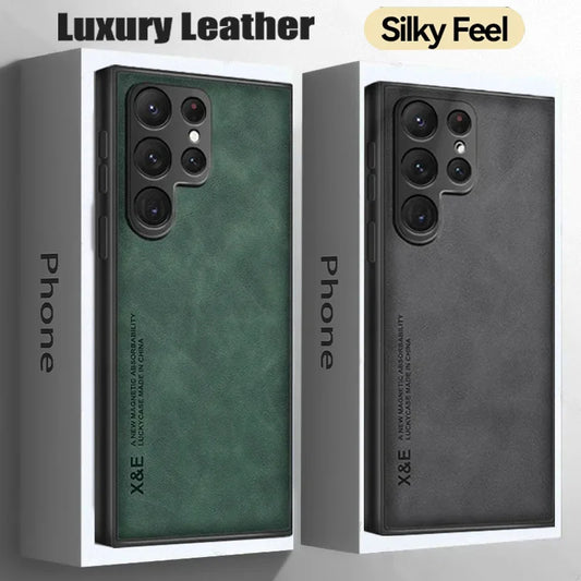Sheepskin Magnetic Phone Case - Compatible with Samsung S20S21S22S23S24S25Note 1020 - ZOOMNSTORE