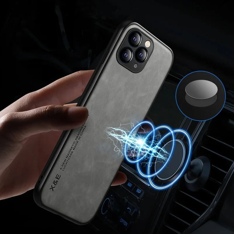 Sheepskin Magnetic Phone Case - Compatible with Samsung S20S21S22S23S24S25Note 1020 - ZOOMNSTORE